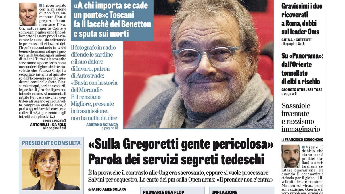 Oggi in edicola