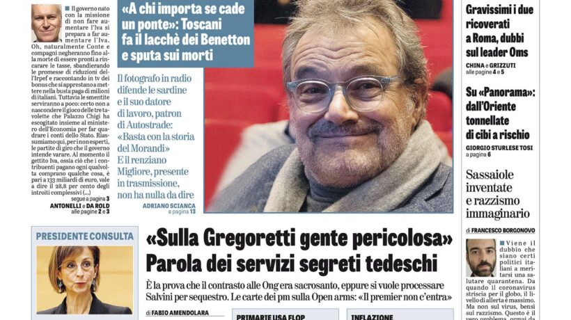 Oggi in edicola