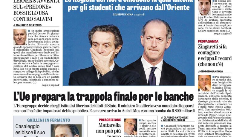 Oggi in edicola