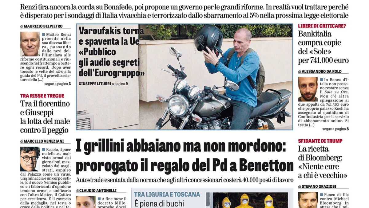 Oggi in edicola