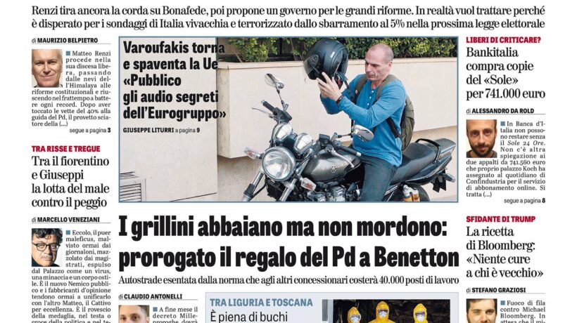 Oggi in edicola