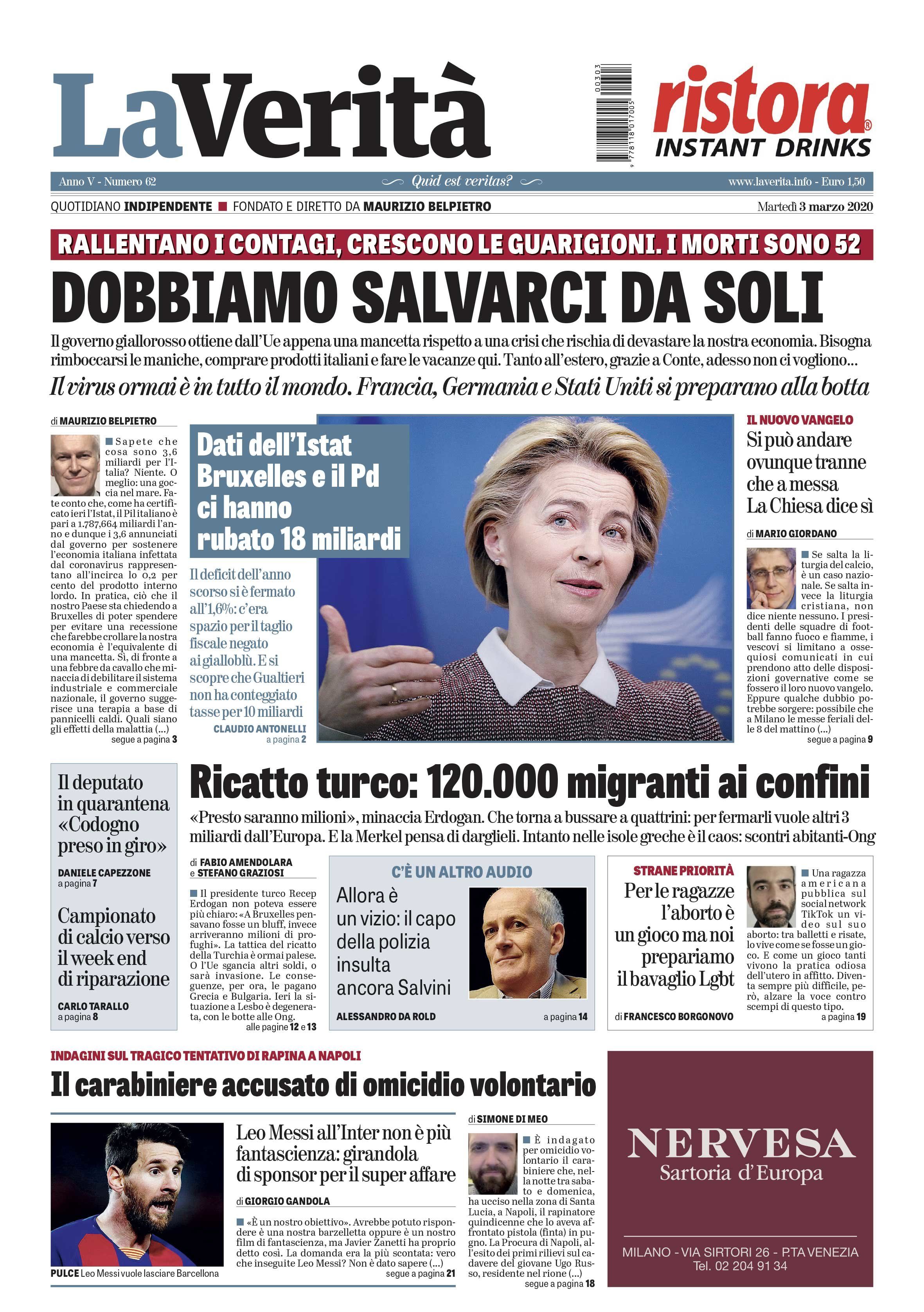 Oggi in edicola