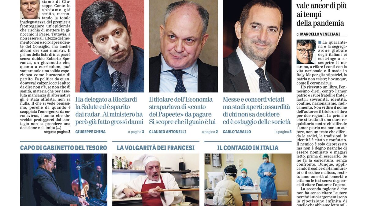 Oggi in edicola