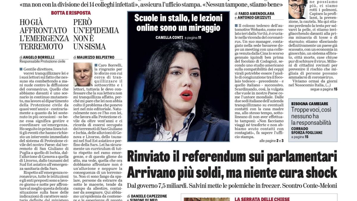 Oggi in edicola