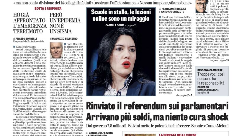 Oggi in edicola