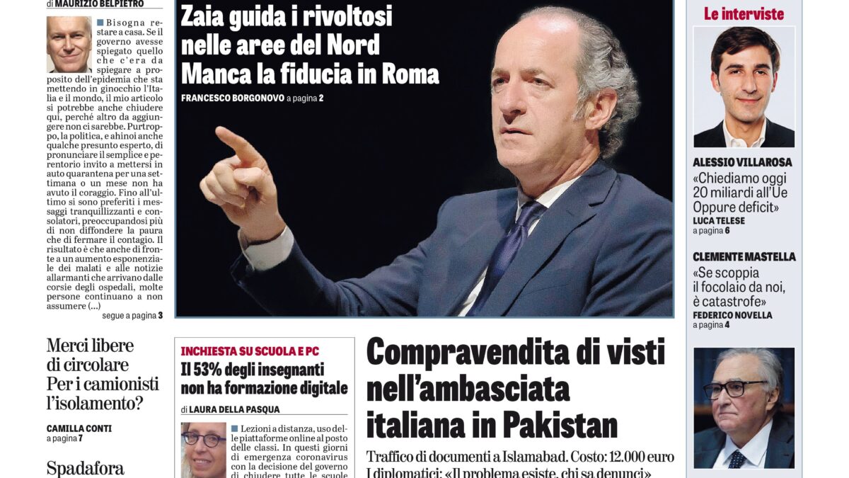 Oggi in edicola