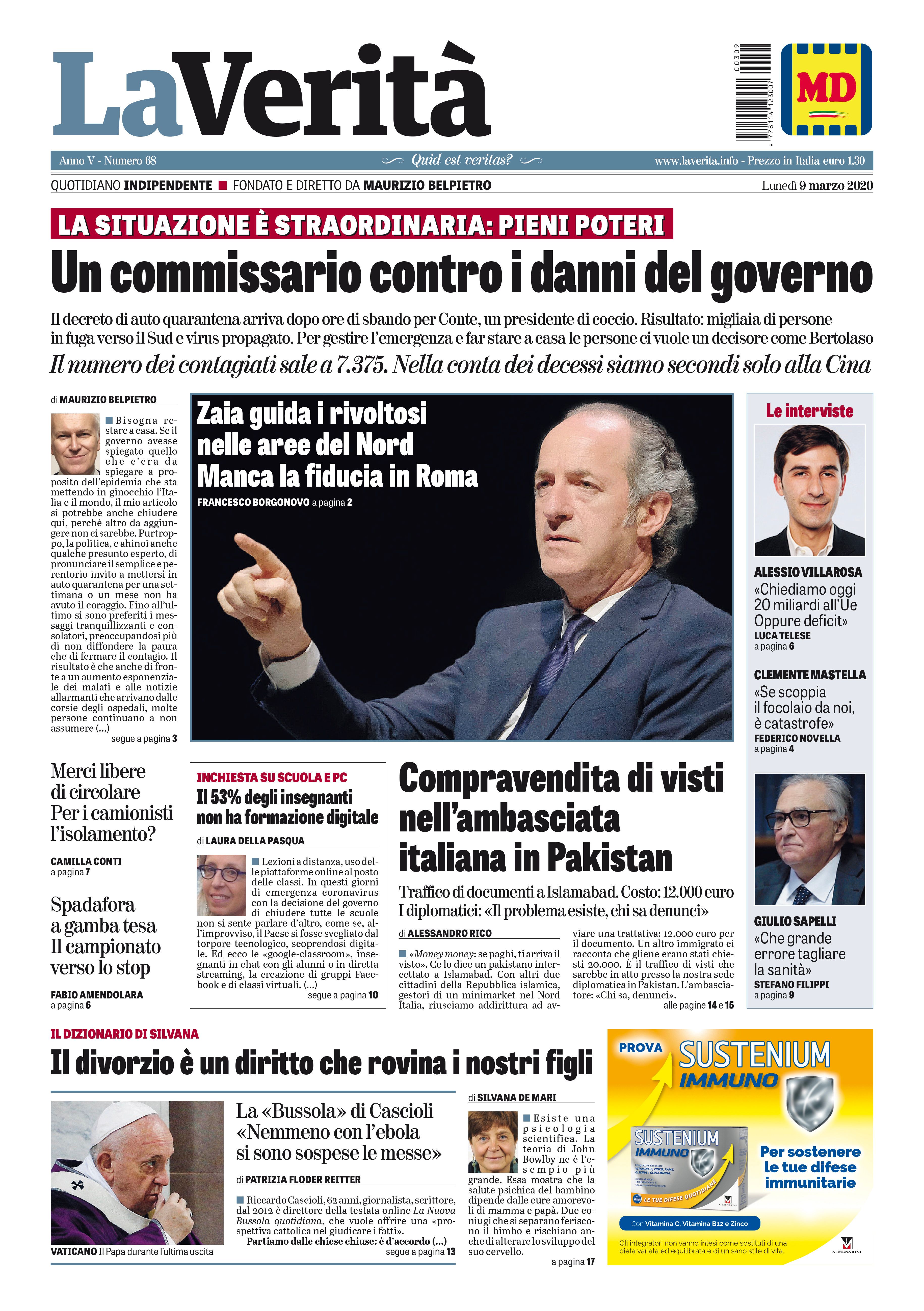 Oggi in edicola