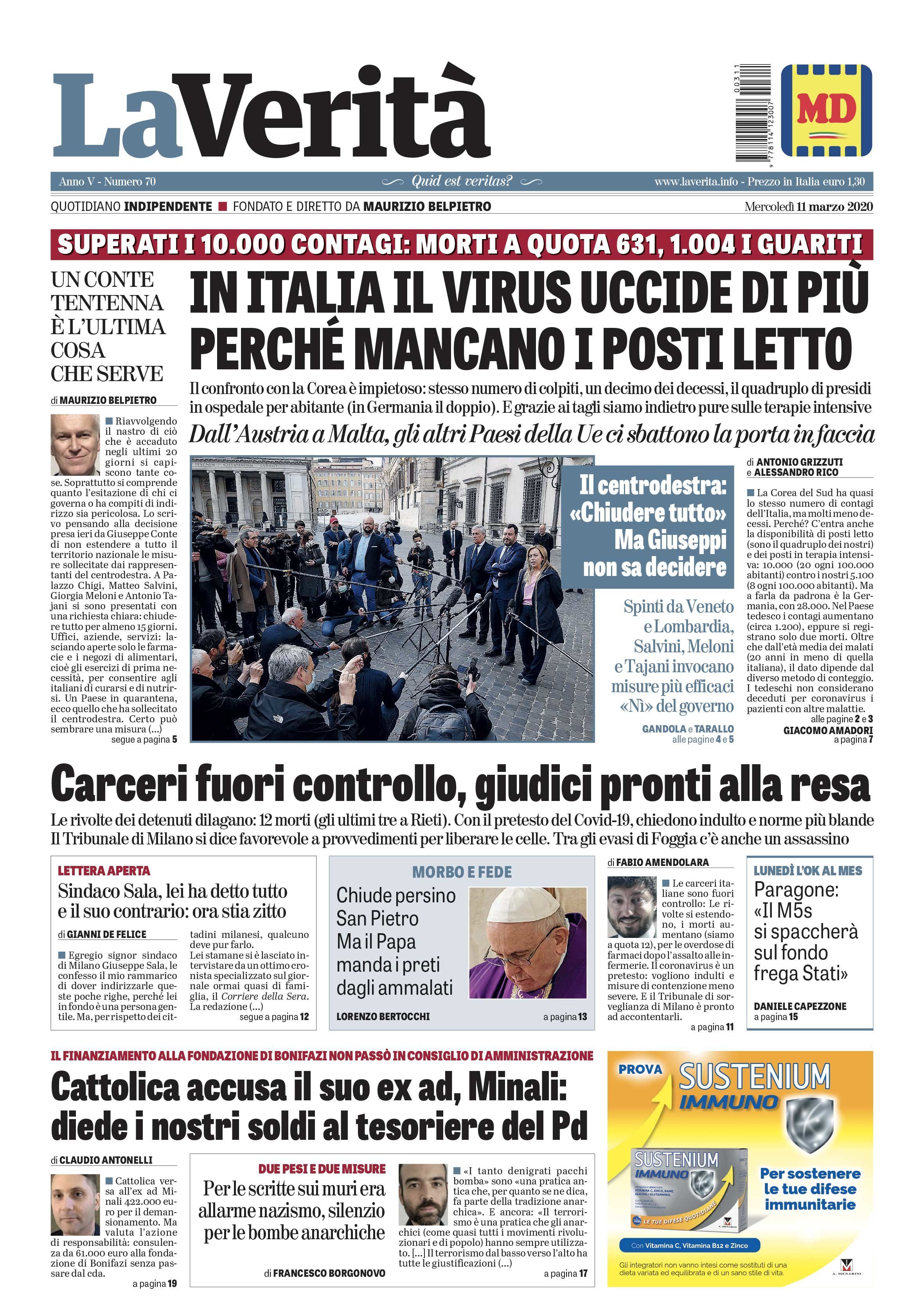 Oggi in edicola