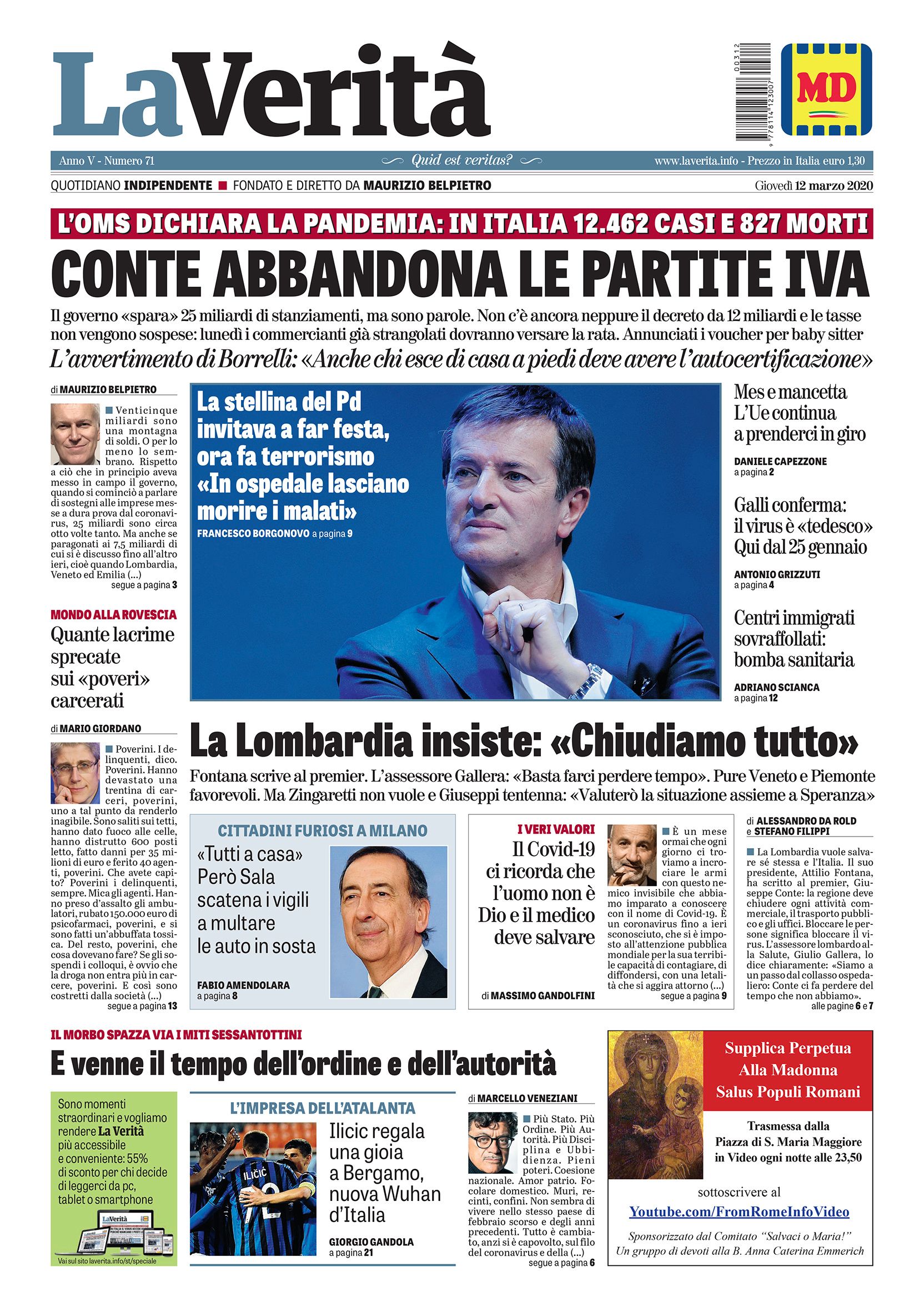 Oggi in edicola