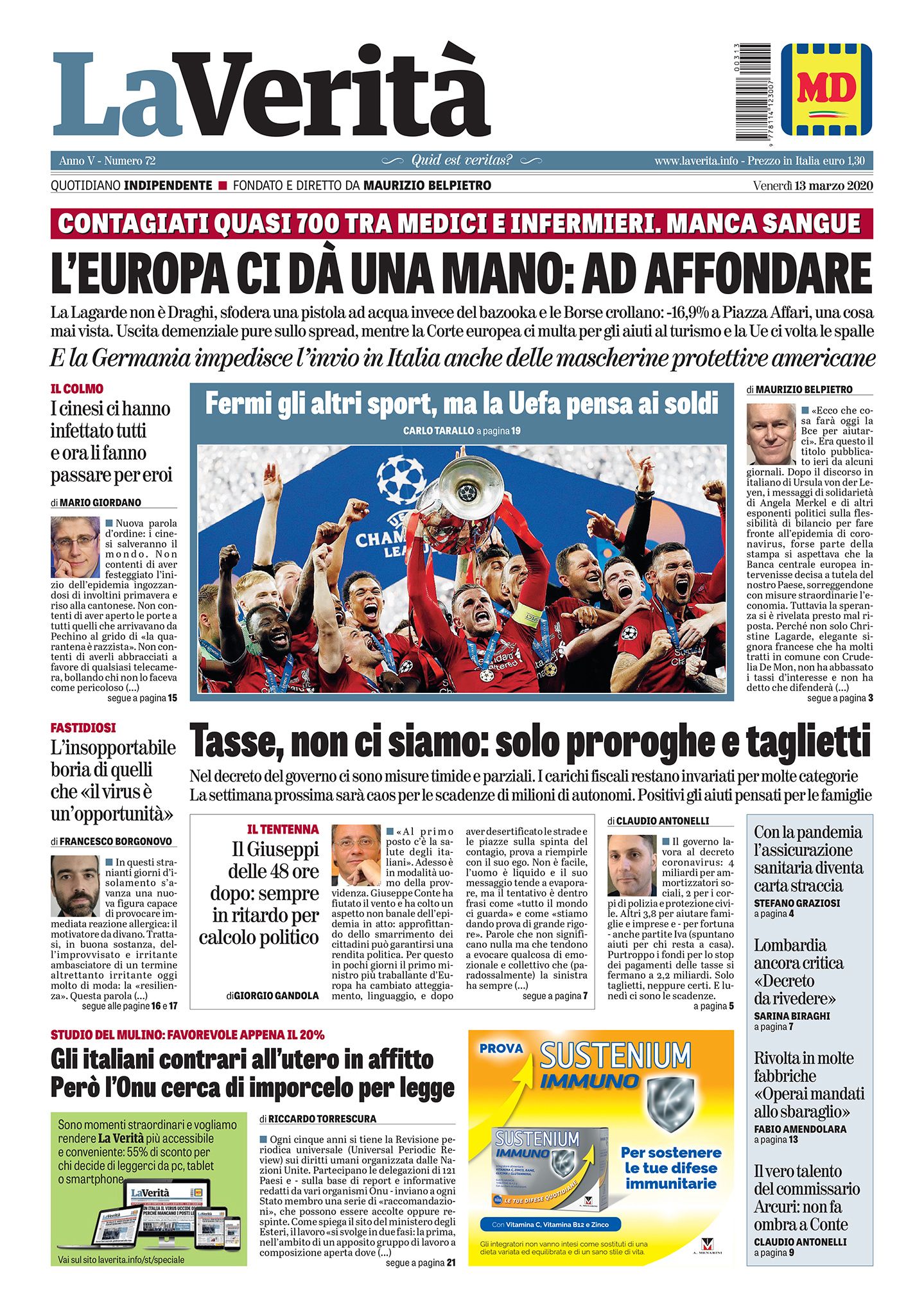 Oggi in edicola