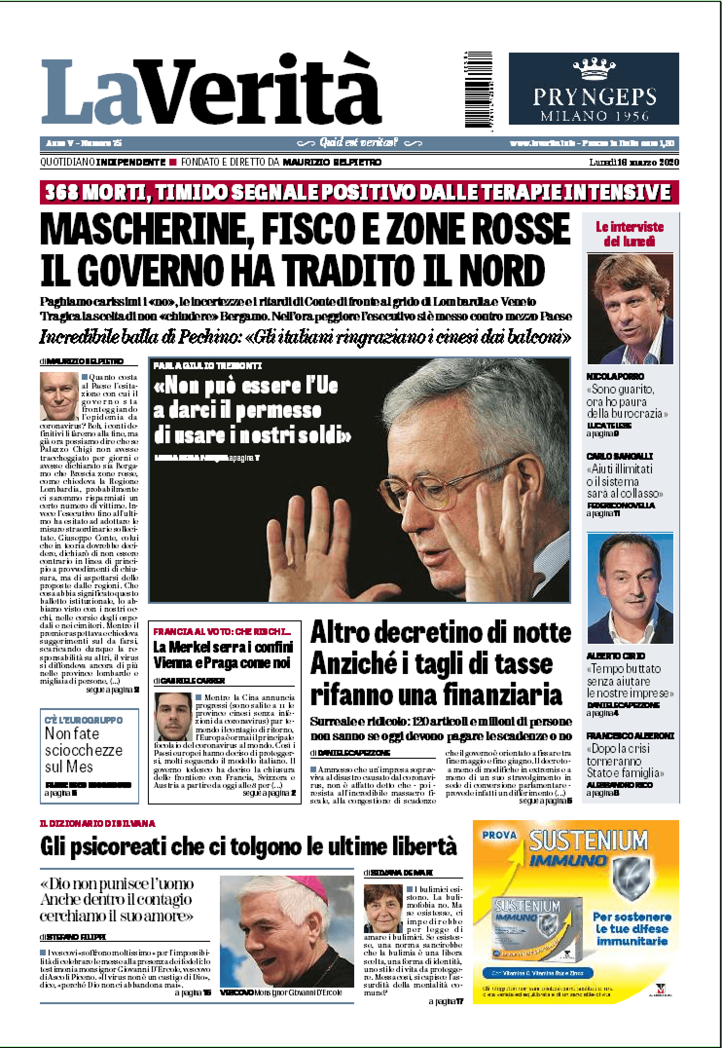 Oggi in edicola