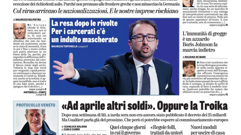 Oggi in edicola