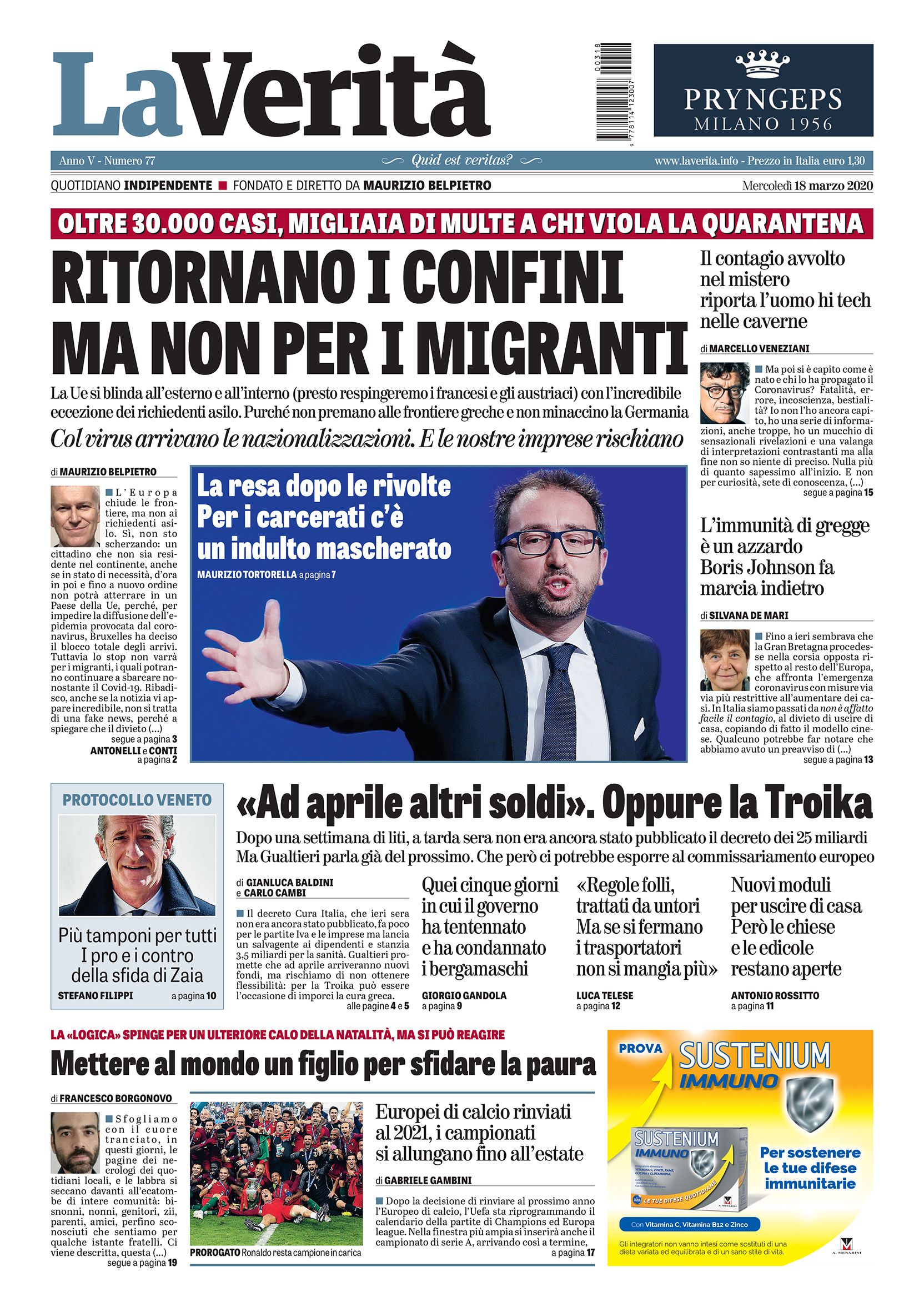 Oggi in edicola