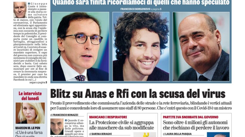 Oggi in edicola