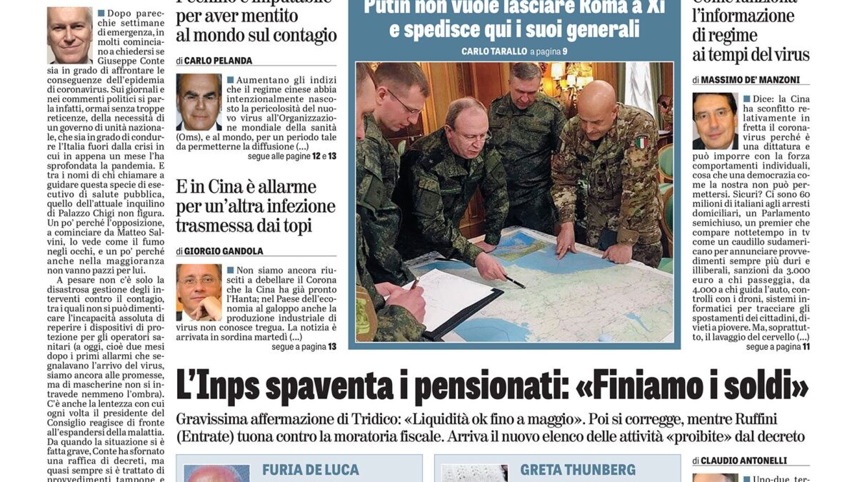 Oggi in edicola