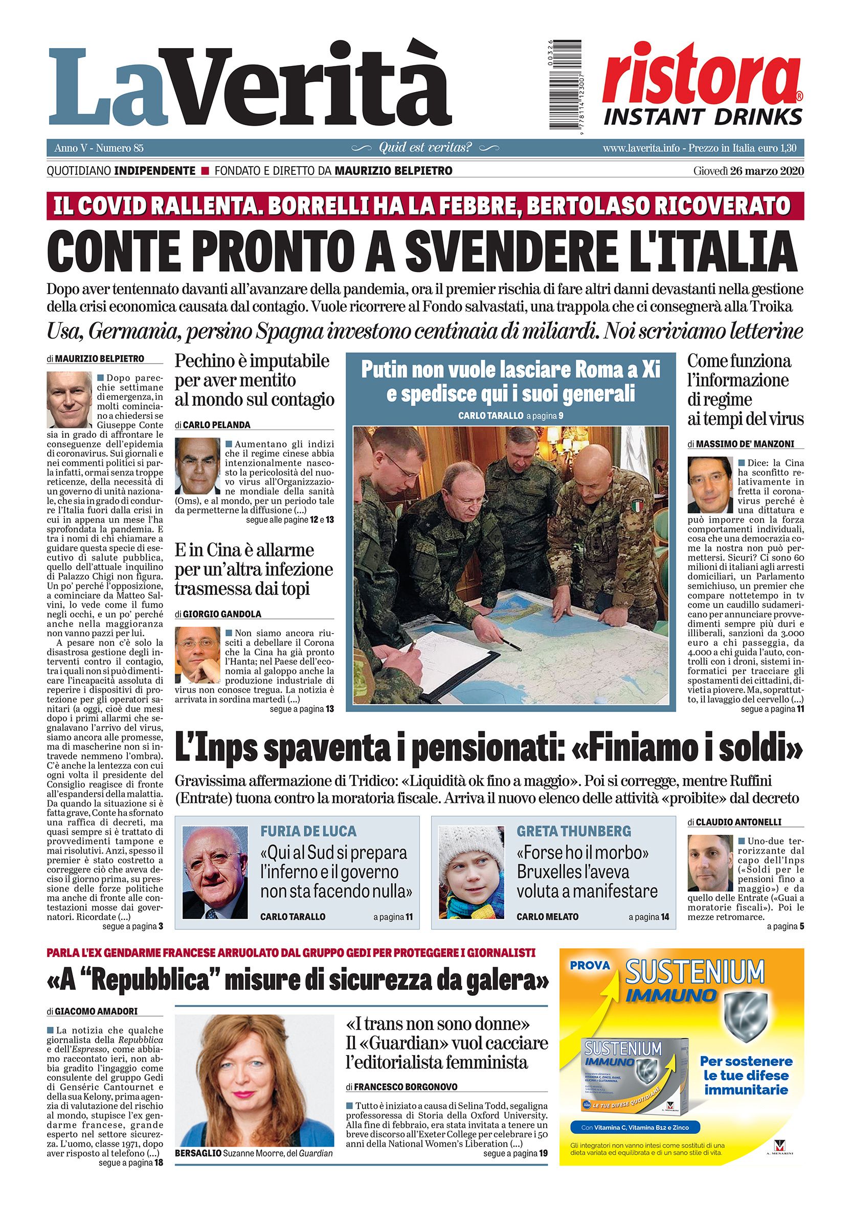 Oggi in edicola