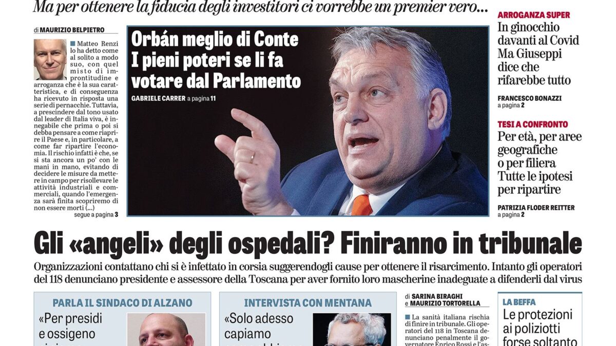 Oggi in edicola
