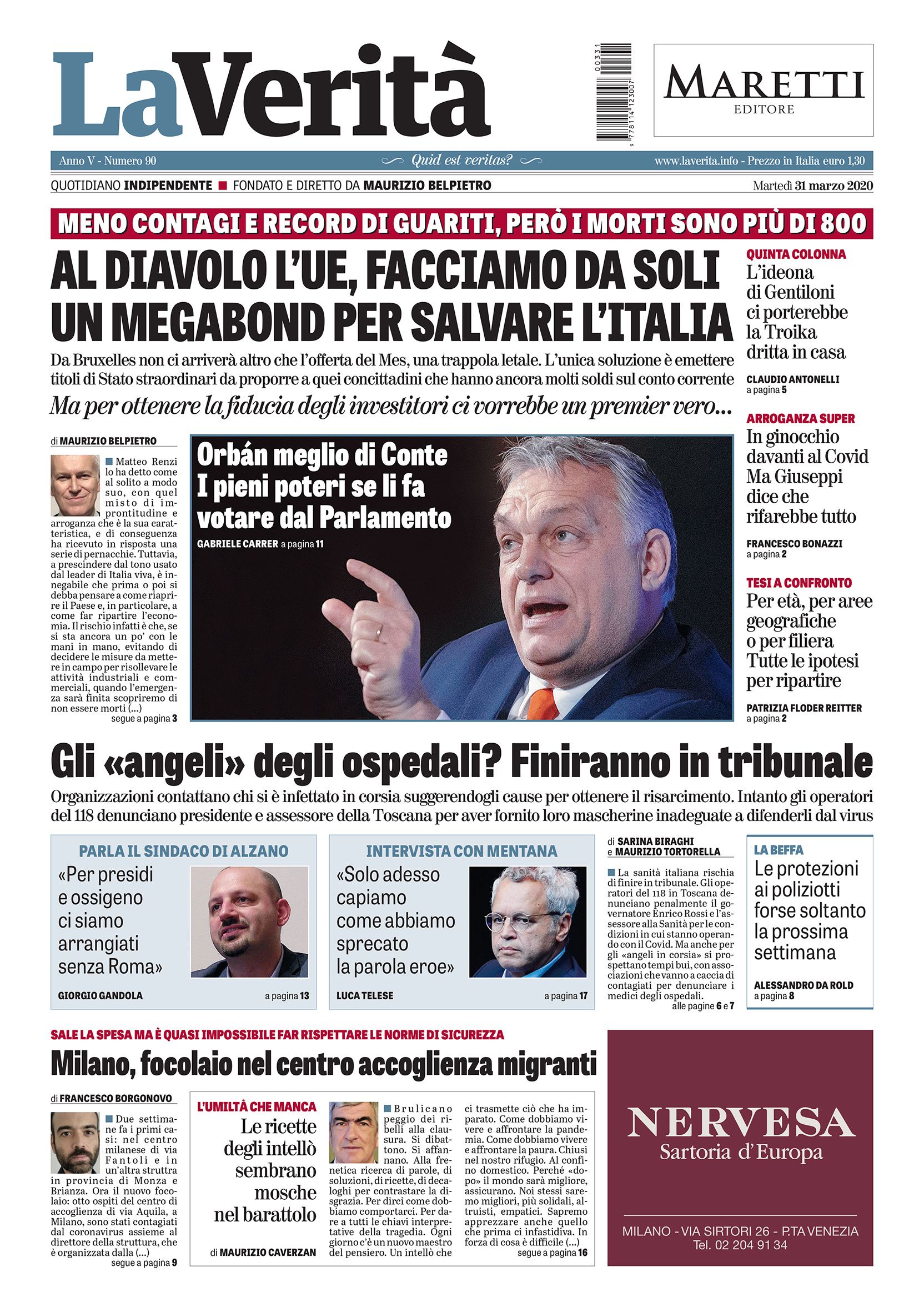 Oggi in edicola