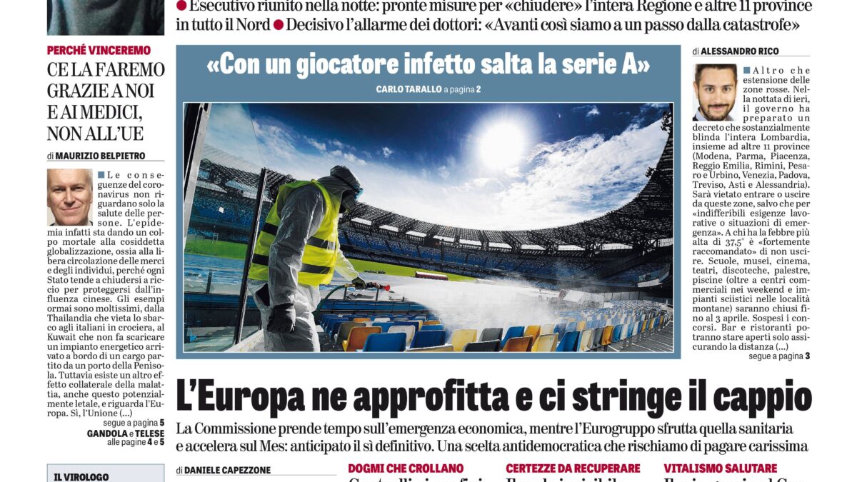 Oggi in edicola