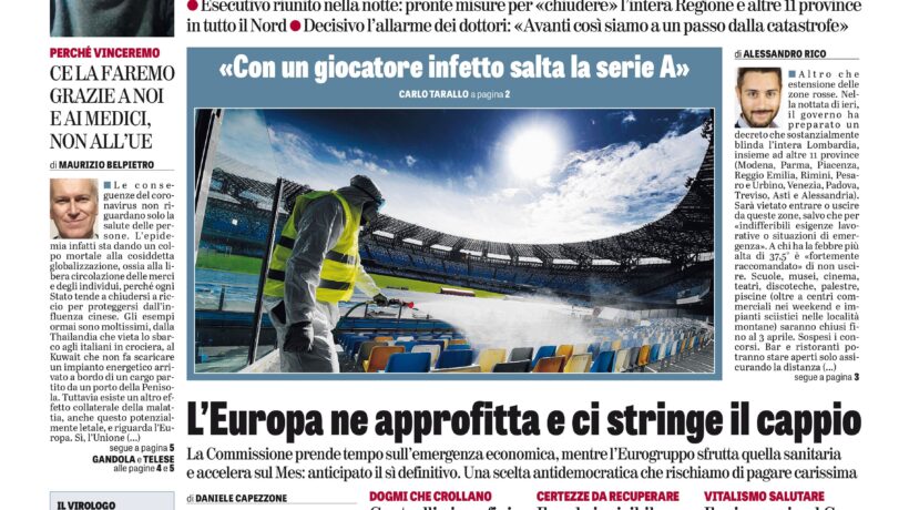 Oggi in edicola