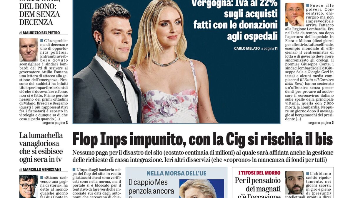 Oggi in edicola