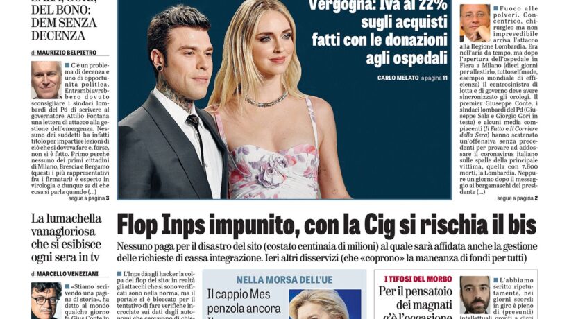 Oggi in edicola