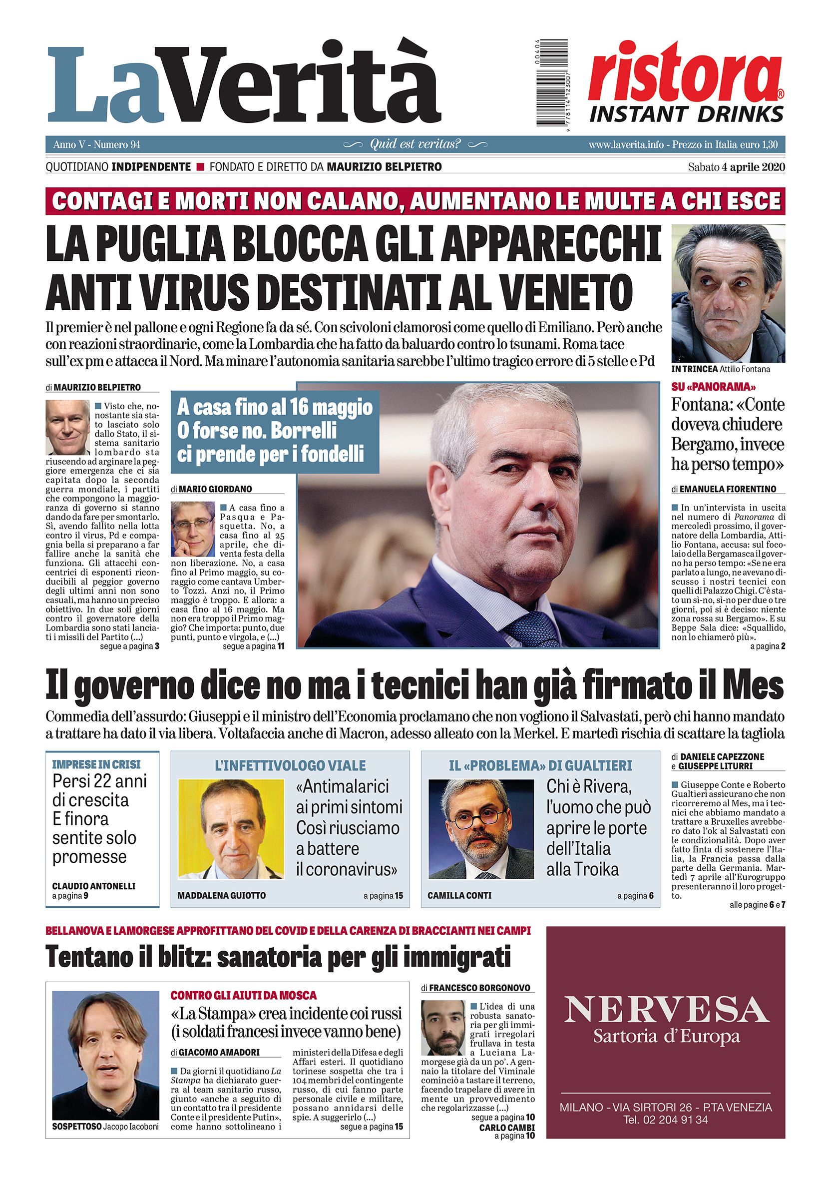 Oggi in edicola