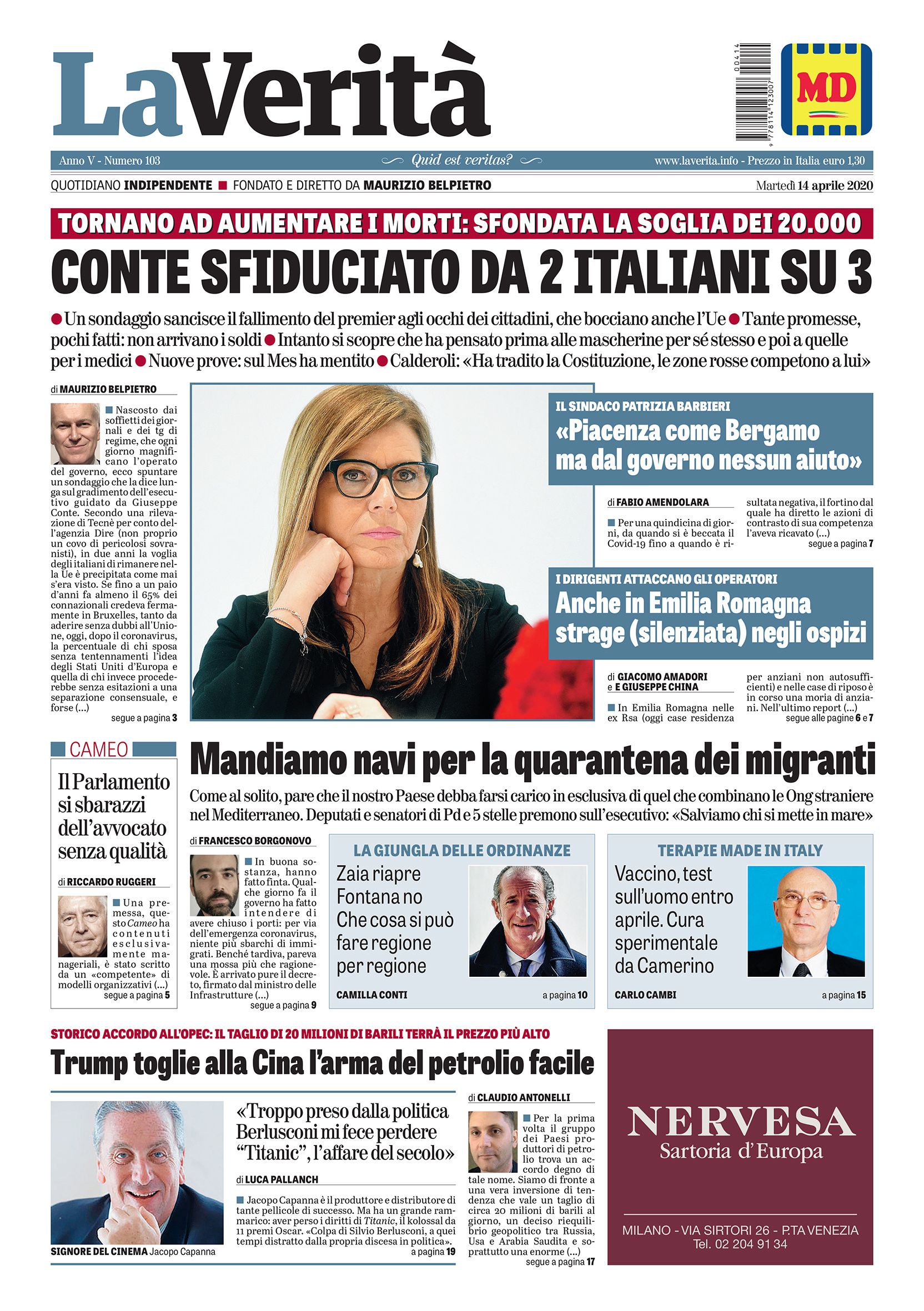 Oggi in edicola