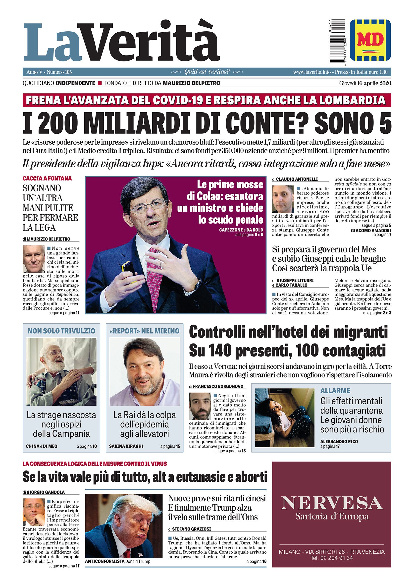 Oggi in edicola