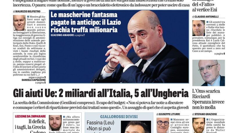 Oggi in edicola
