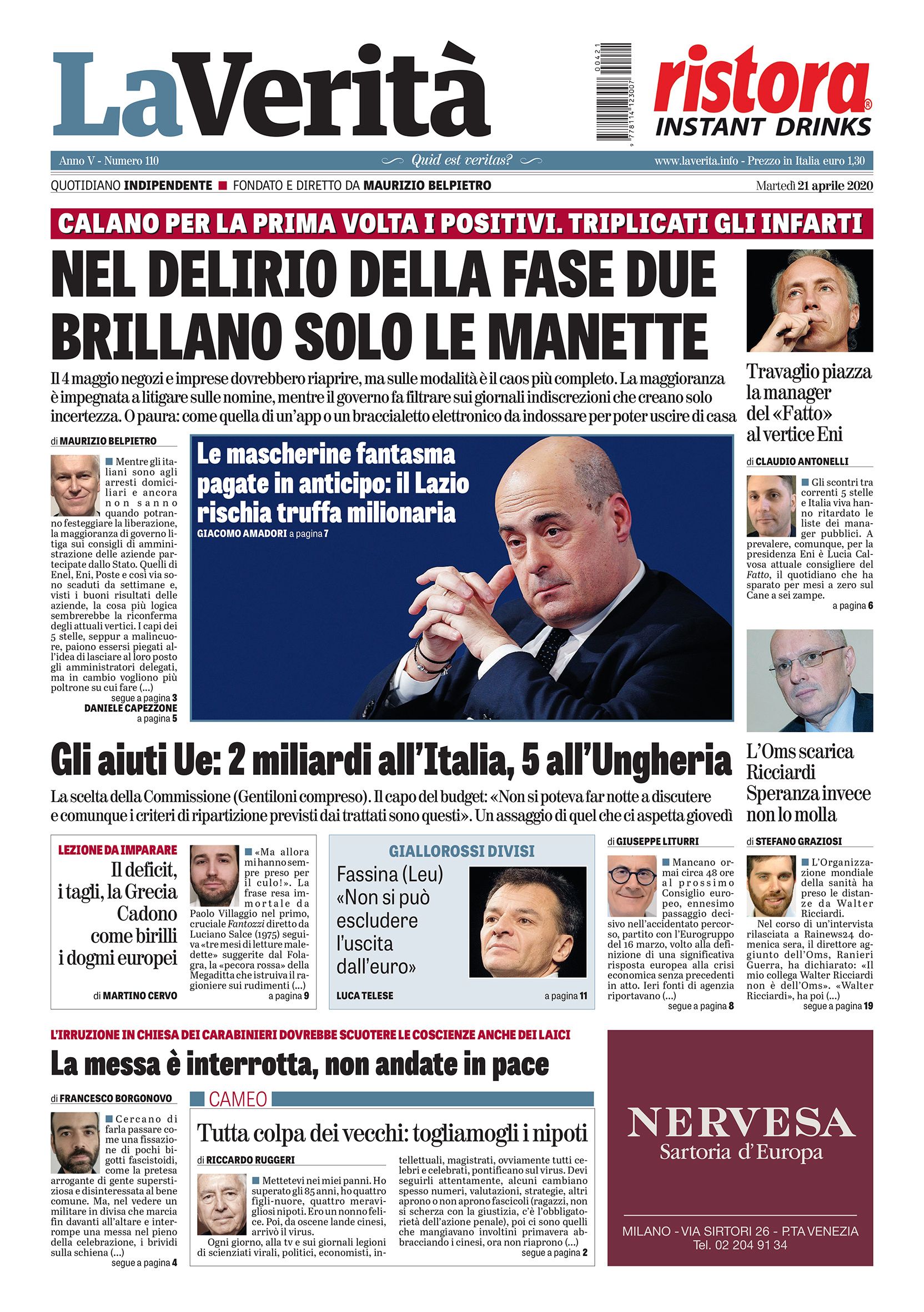 Oggi in edicola
