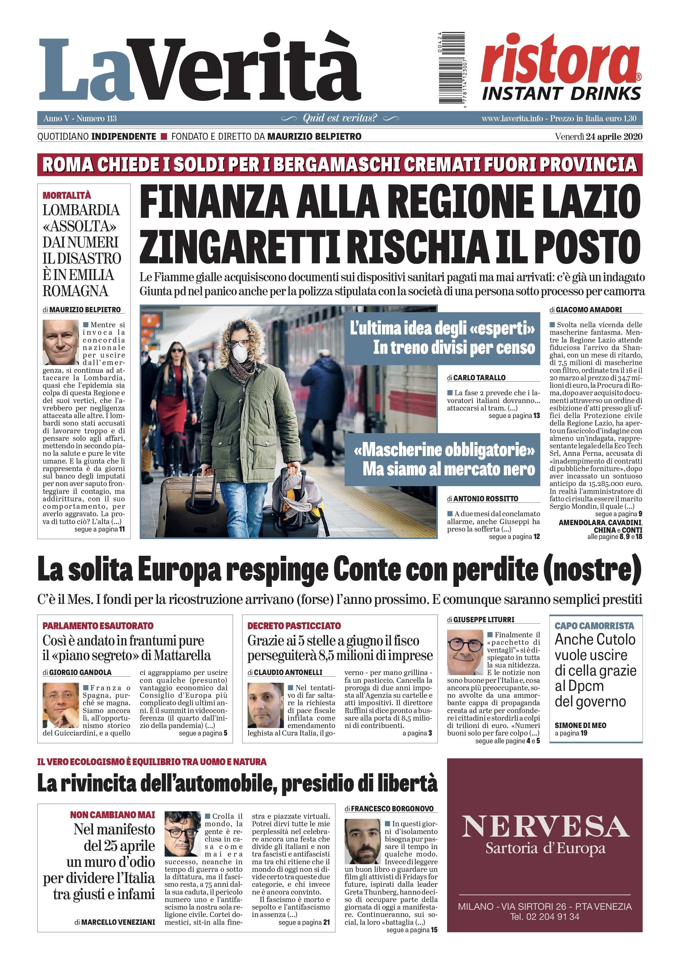 Oggi in edicola