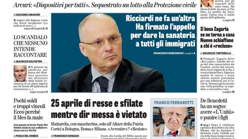 Oggi in edicola