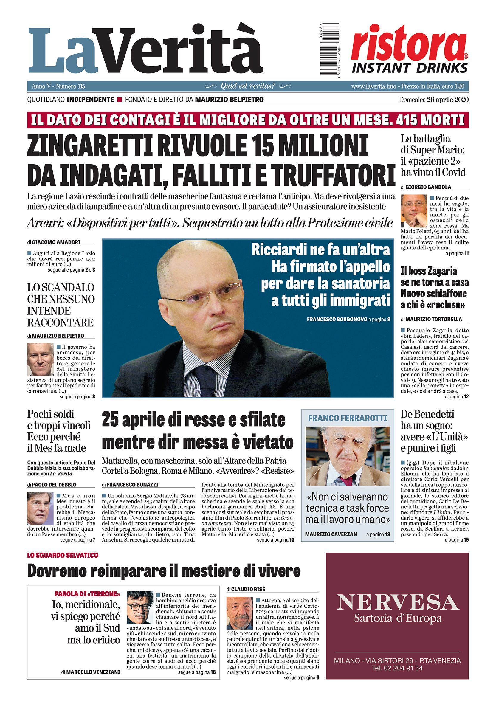 Oggi in edicola