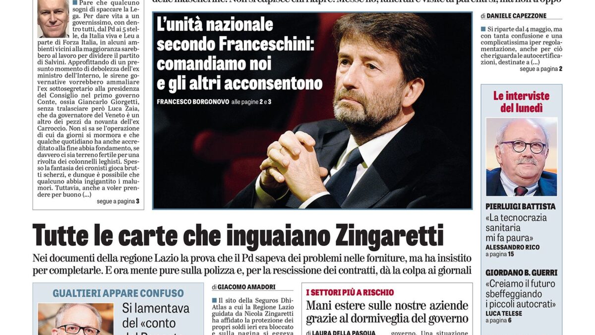 Oggi in edicola