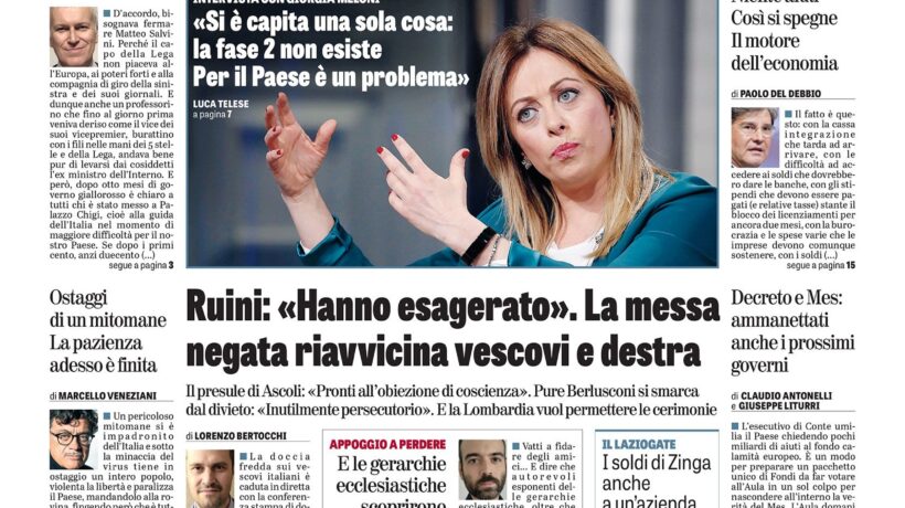 Oggi in edicola