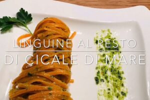 Cuciniamo insieme: linguine al pesto di cicale di mare