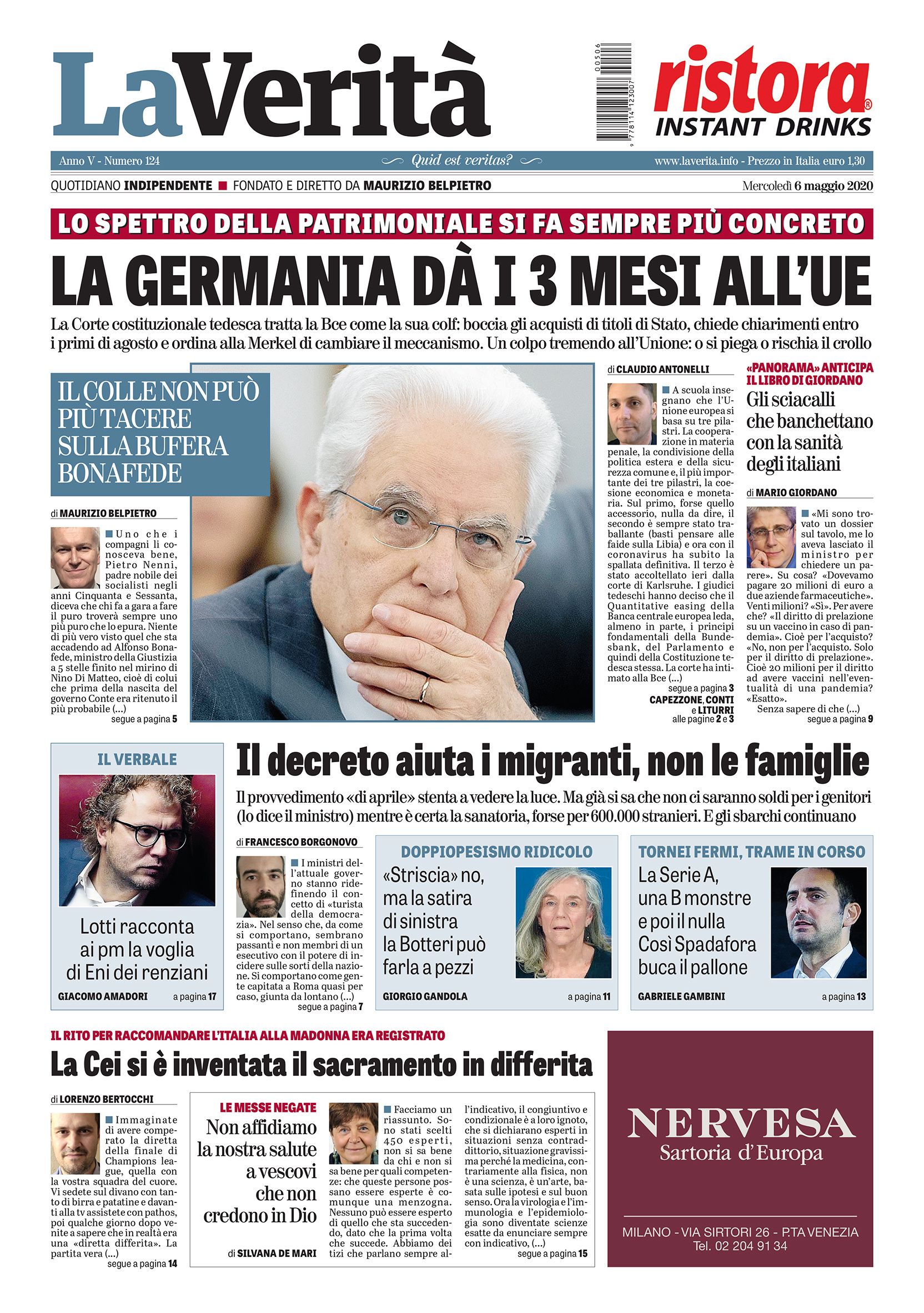 Oggi in edicola