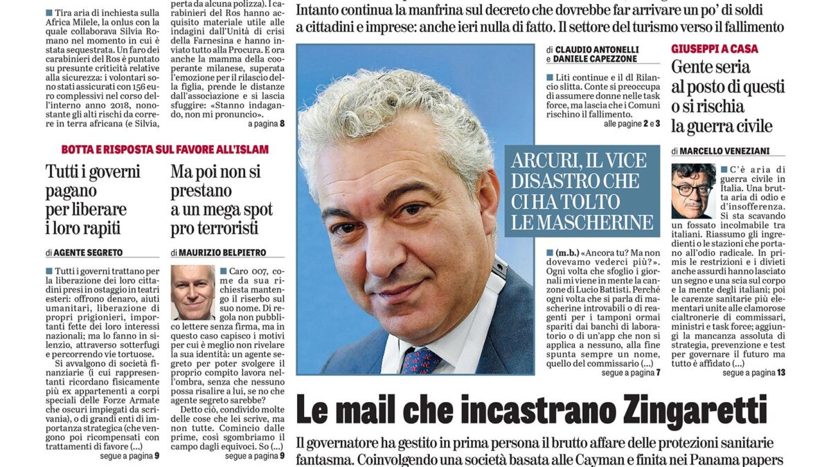Oggi in edicola