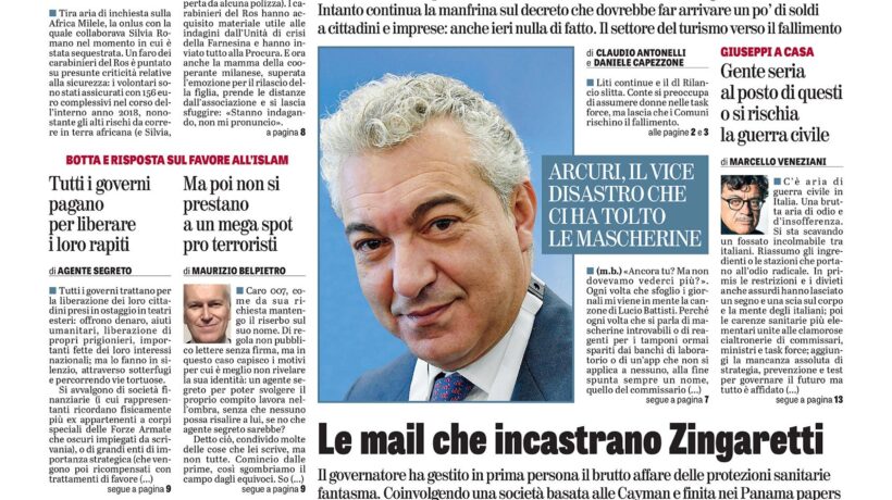 Oggi in edicola