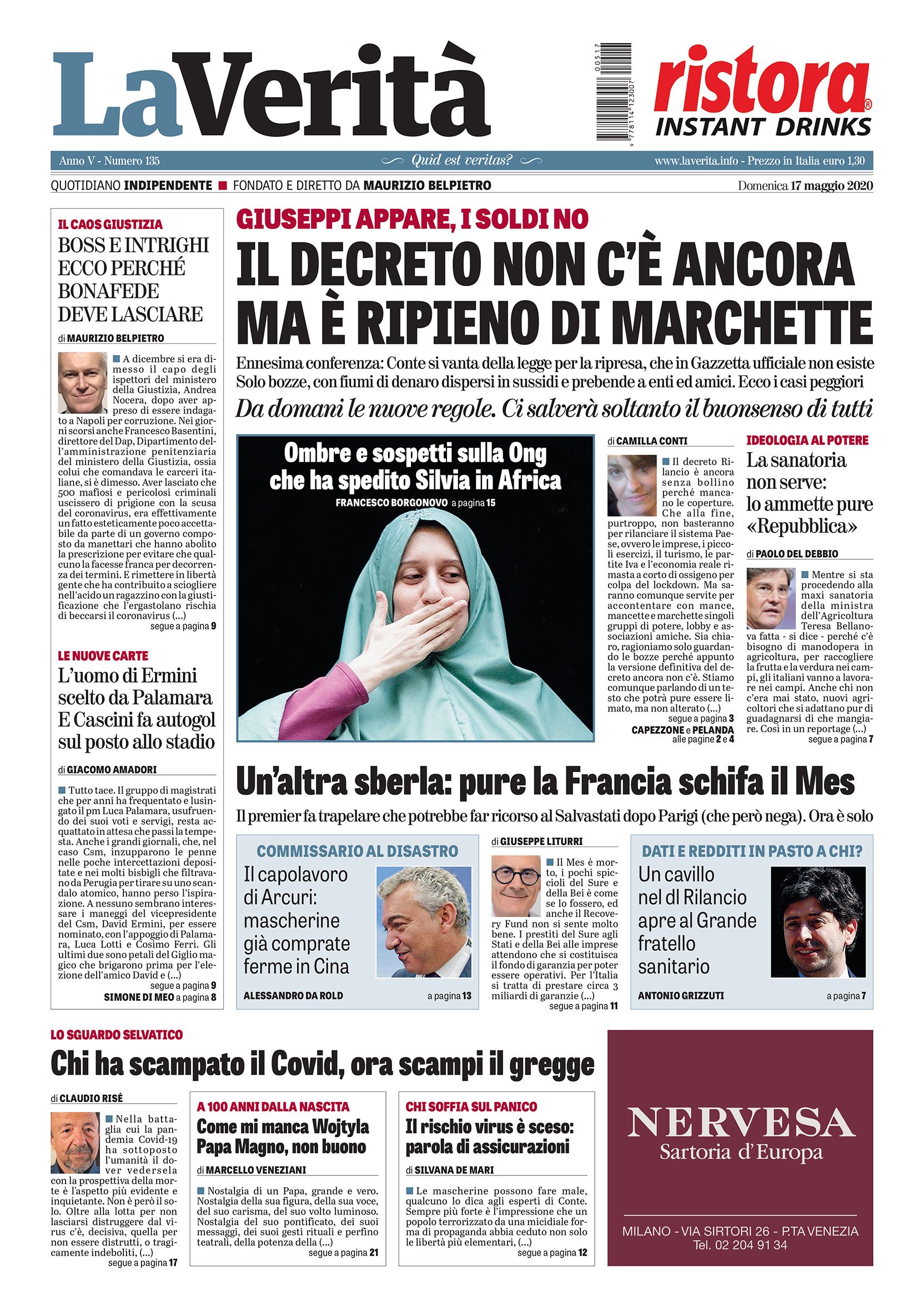 Oggi in edicola