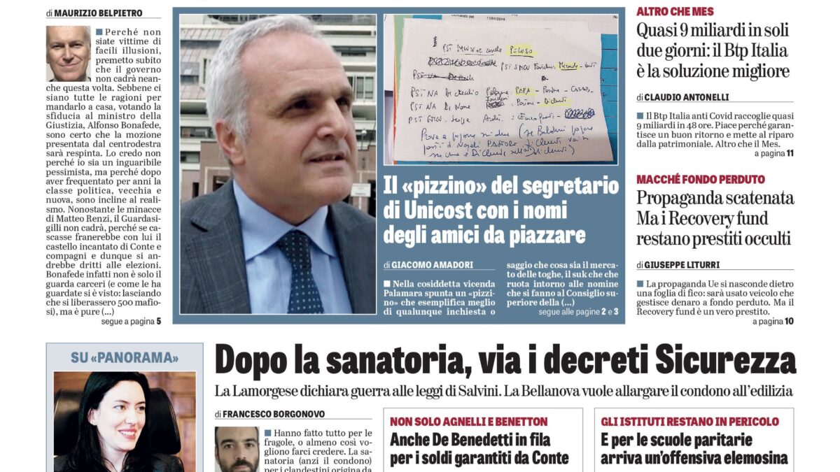 Oggi in edicola
