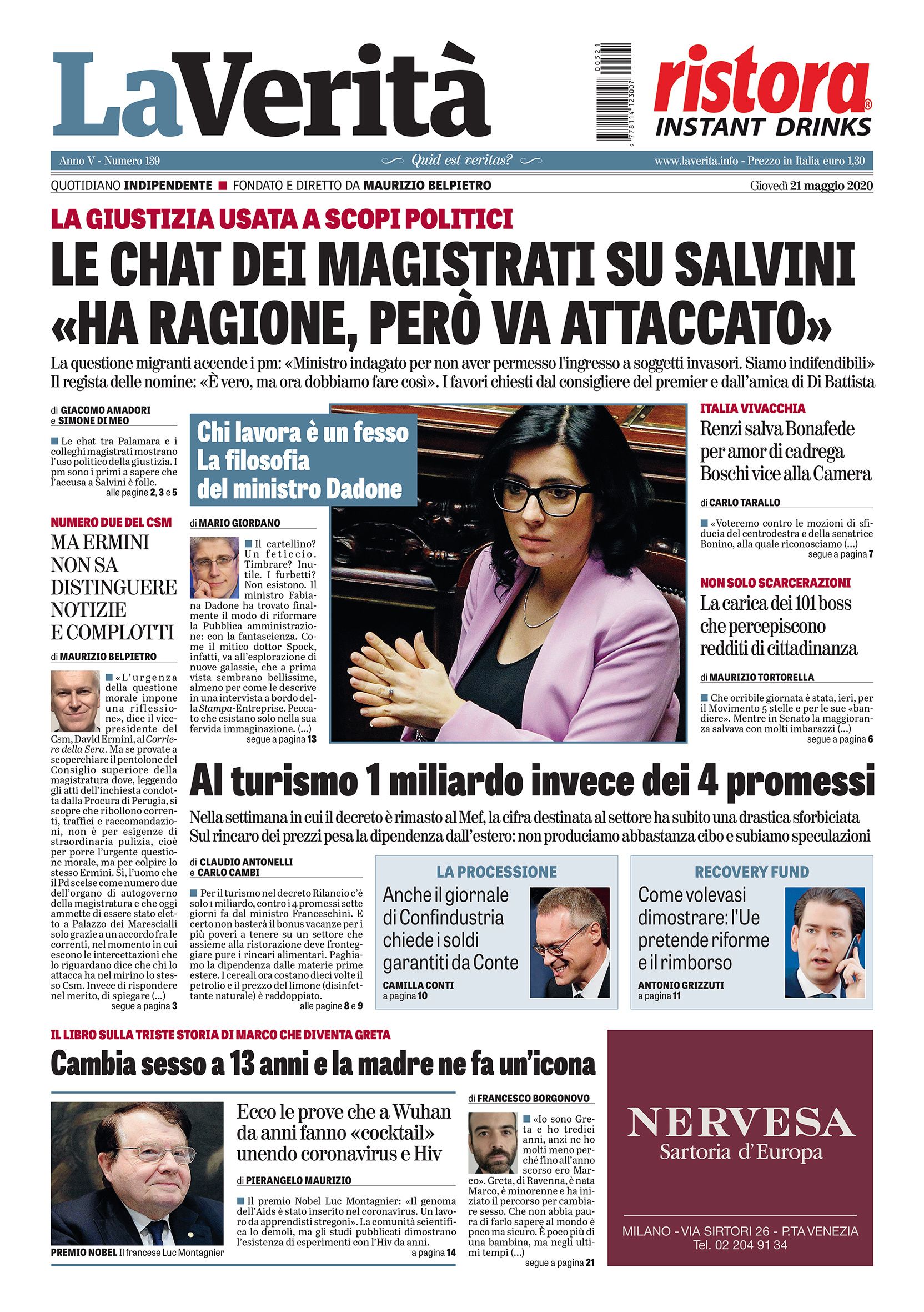 Oggi in edicola
