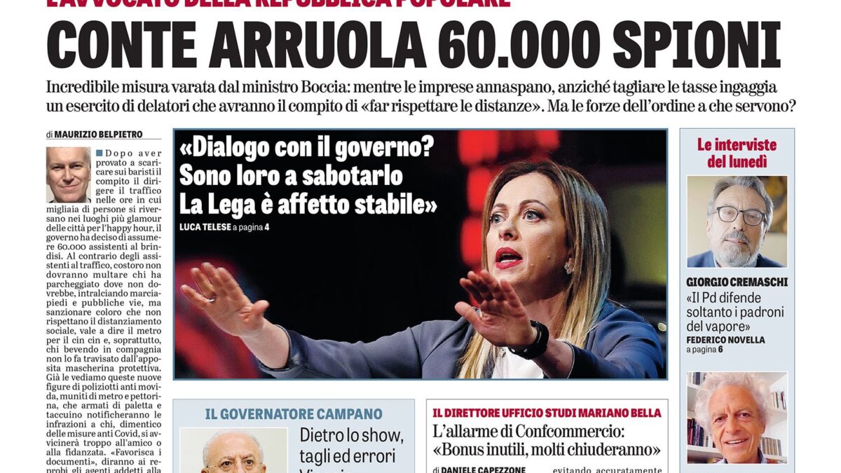 Oggi in edicola