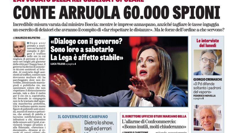 Oggi in edicola
