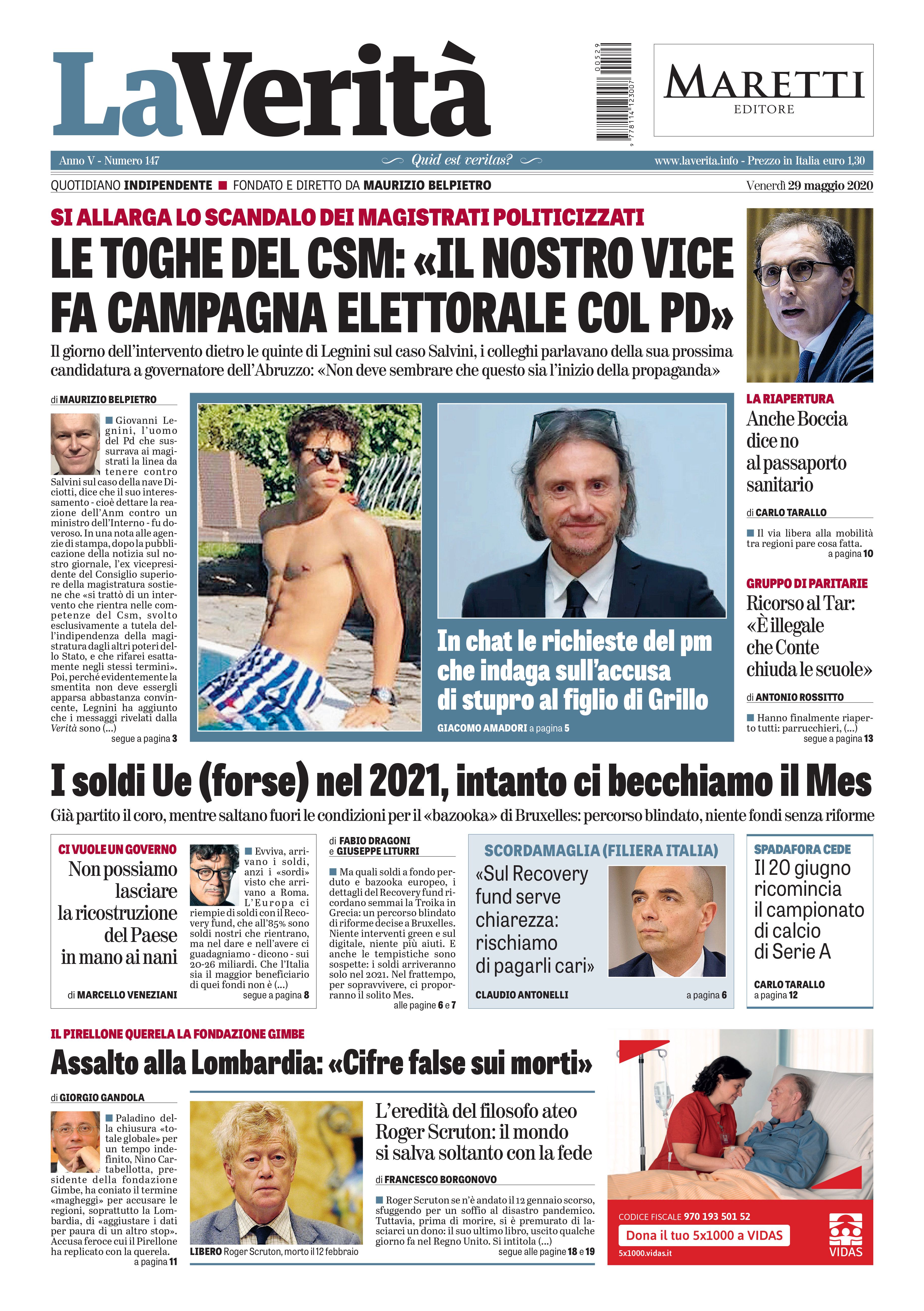 Oggi in edicola