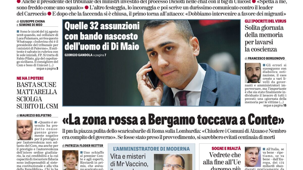 Oggi in edicola