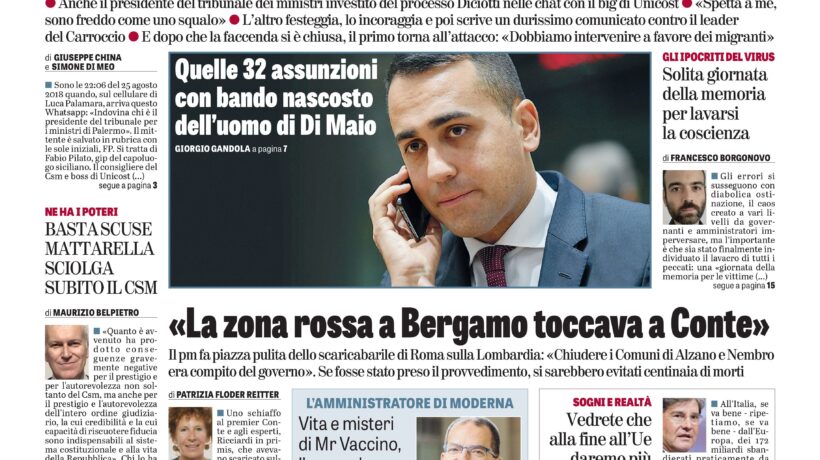 Oggi in edicola