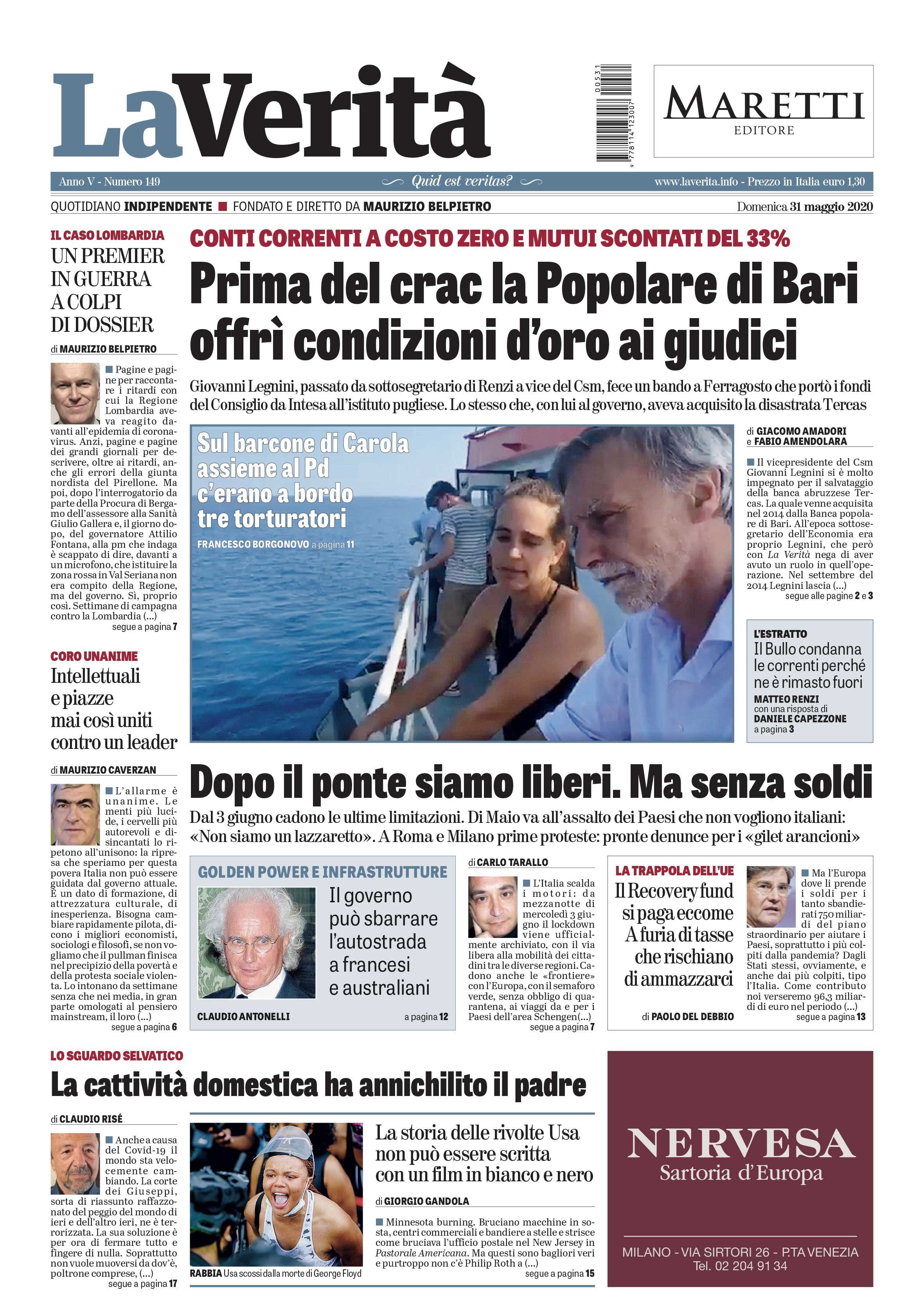 Oggi in edicola