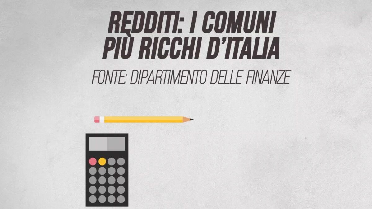 Redditi: i comuni più ricchi d’Italia